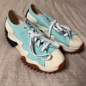 Converse Women's Mint Canvas Platform Sneakers with Gum Lug Sole